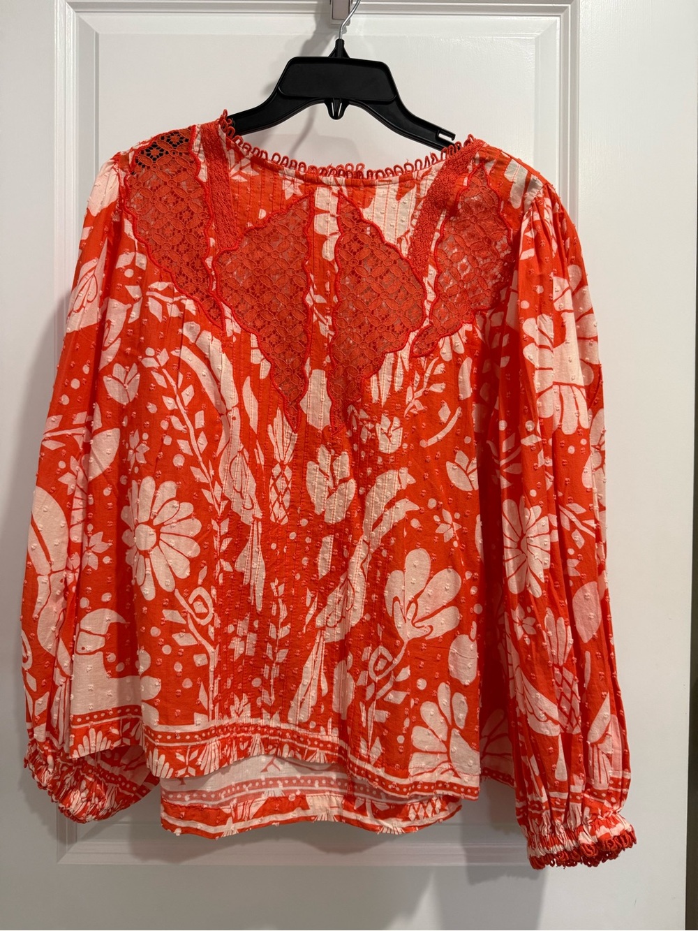 Farm Rio Orange Jungle Blouse